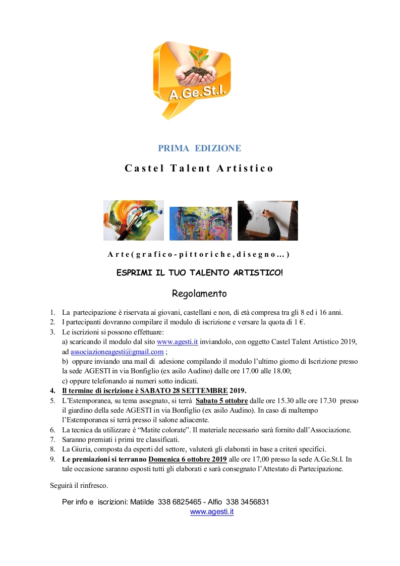 castel talente artistico 2019